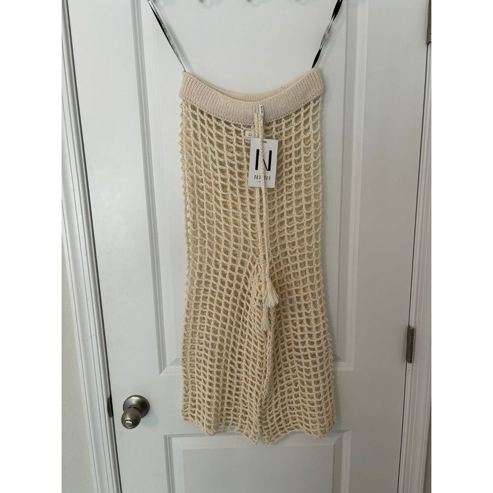Openwork knitted Pants 70% cotton size 2